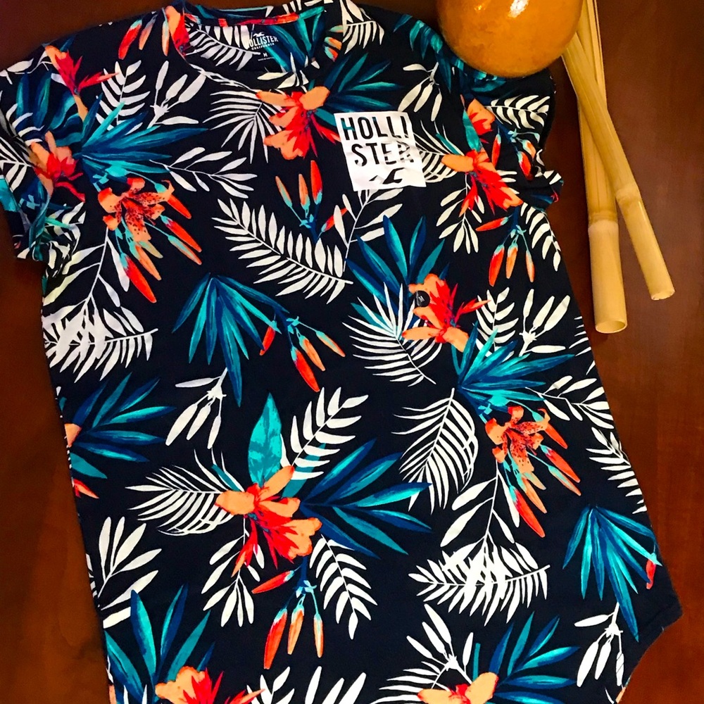 Hollister California Floral Print Shirt